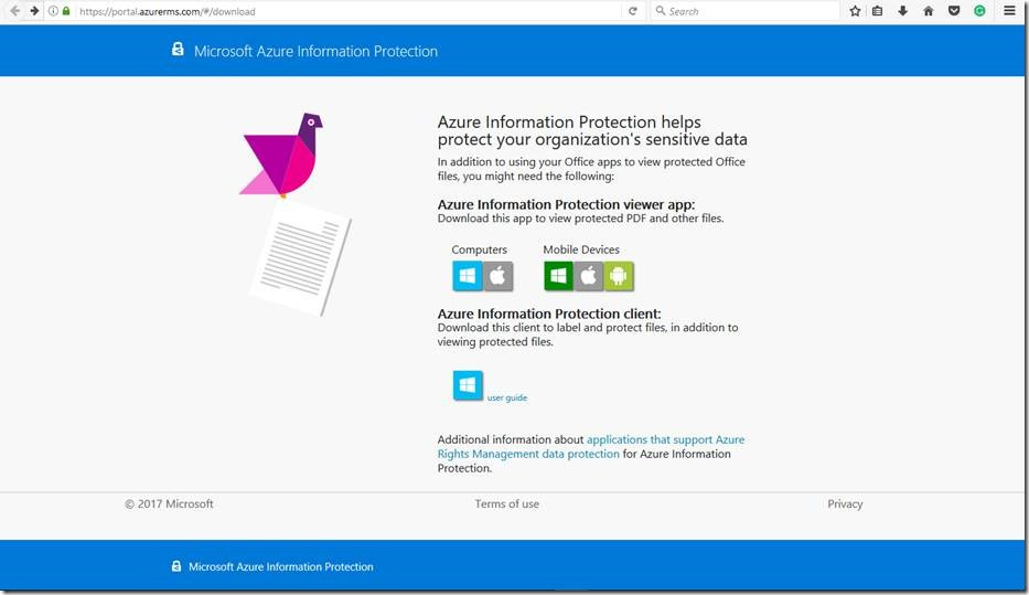 azure information protection client for mac